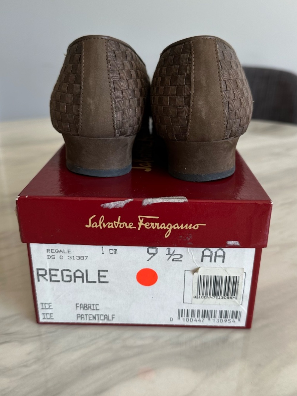 Vintage Salvatore Ferragamo Regale Woven Loafers 9.5 AA w/ Box - Picture 3 of 7